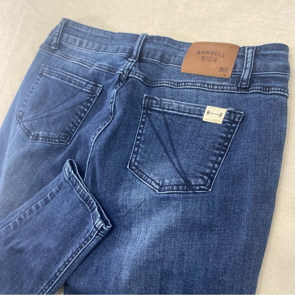 Barbell Apparel Jeans Mens 30x30 Blue Denim Stretch Straight Leg Slim Fit Casua
